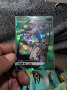 2025 Panini Prizm Carson Williams Green Ice Prizms Tampa Bay Rays #77 - Bild 1 von 2