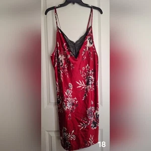 Camisón Gilligan & Omalle Floral Encaje Satinado Talla L GÓTICO Vamp Romántico Encaje - Imagen 1 de 9