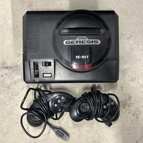 Sega Genesis 16 Bit Model 1601 Console With Two Controllers No Power Cord Tested
