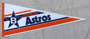 Burlington Astros Wimpel ~ Vintage ~ 90er Jahre ~ Minor League Baseball Team - Bild 1 von 1
