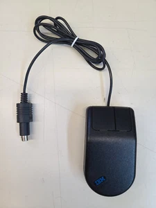 Vintage IBM 2-Button Black PS/2 Mini Mouse 95F5443 *READ* TESTED - Picture 1 of 9