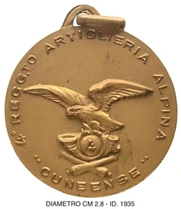 ALPINI 4. BERGARTILLERIEREGIMENT CUNEENSE MEDAILLE ITALIENISCHE ARMEE - Bild 1 von 6