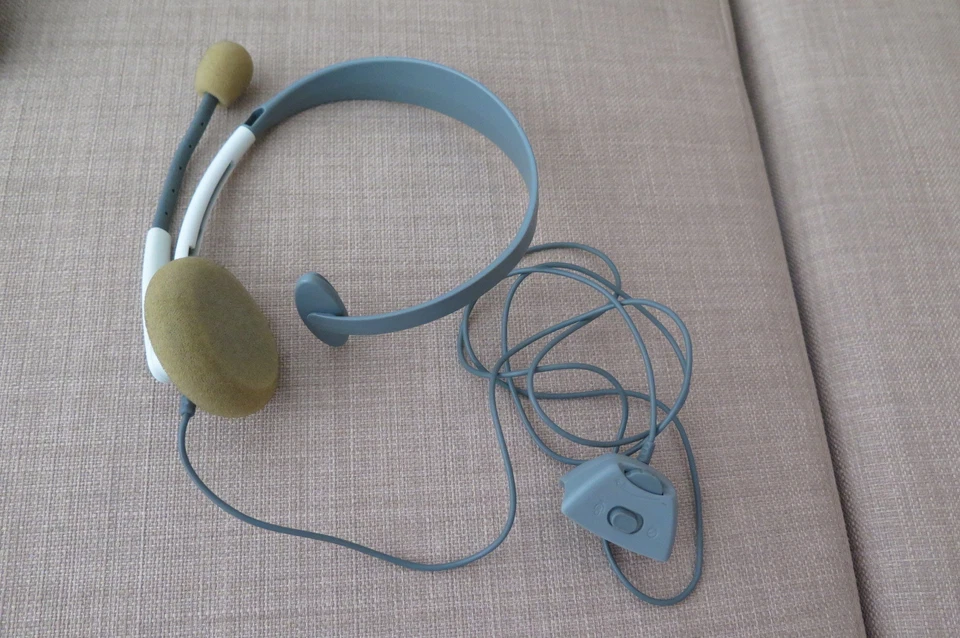 HEADSET originale MICROSOFT per XBOX 360 ! Cuffie + Microfono per giocare Online - Immagine 1 di 1