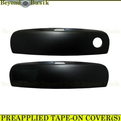 Cubiertas de manija de 2 puertas negras mate para Dodge Challenger 2011 2012-2022 2023 con SMTK Foto 1 de 2