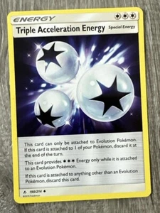 Pokemon TCG SM Ungebrochene Bindungen 190/214 Dreifache Beschleunigung Energiekarte - Bild 1 von 2