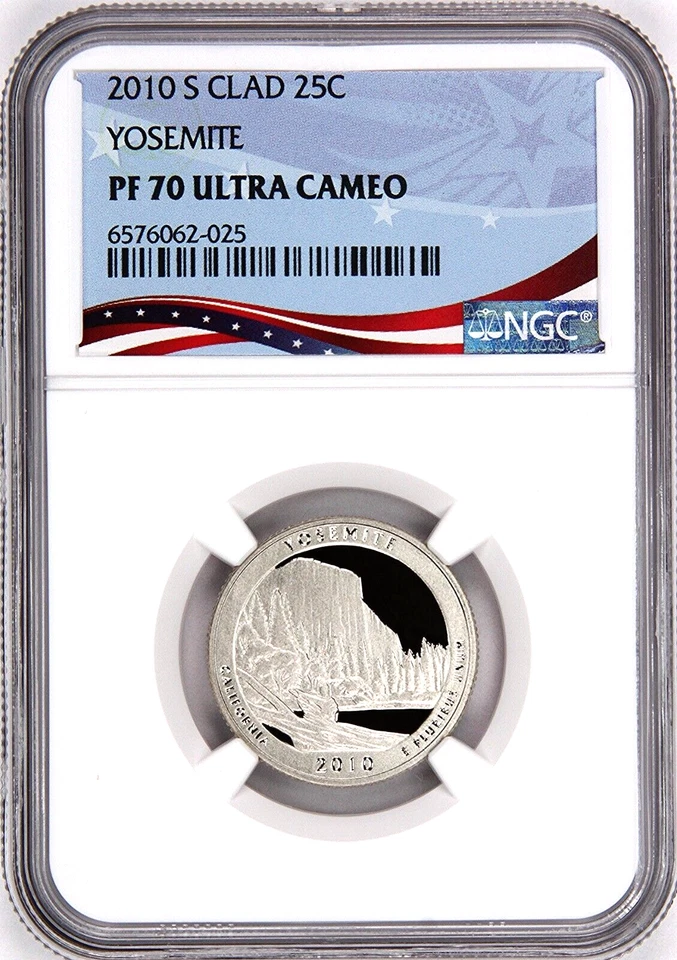 2010 S Yosemite ATB Quarter 25c PF 70 Ultra Cameo NGC Slabbed Coin - Image 1 of 4