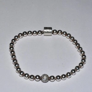 Pandora Beads and Pave Bracelet Size 6.7 598342CZ - Picture 1 of 2