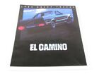 1984 Chevrolet El Camino brochure de vente incluant Super Sport SS