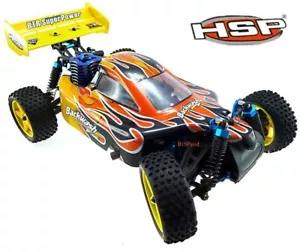 Hsp Remote Control Rc Car 1/10 2.4Ghz 2 Speed Nitro gas 4Wd Off-Road Buggy 94166 - Picture 1 of 3