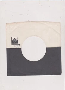 PRIVATE STOCK BLACK/WHITE  45 RPM COMPANY SLEEVE #2 FREE SHIPPING IN U S - Picture 1 of 1