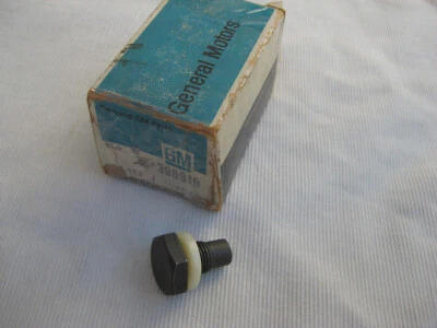 NOS OLDS 1964-1972 BUICK 1959-1972 GM Engine Oil Pan Drain PLUG + Nylon Gasket - Image 1 of 4