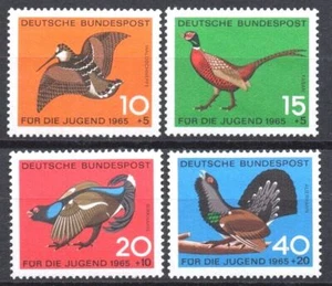 GERMANY WEST ANIMAL BIRDS full MNH set (4) 1965 #B388-91 Mi 401-4 - Picture 1 of 1
