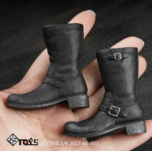 1/6 ASTOYS AS003 Male Shoes Model Combat Boots Toy Fit 12" Action Figure Display - Picture 1 of 3