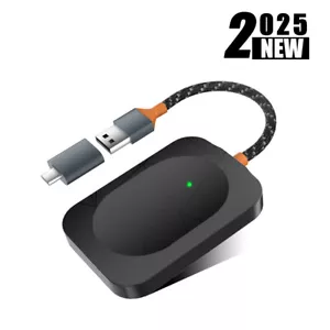 Mini Wireless CarPlay Adapter for Apple, Plug & Play Low Latency Converts Wired - Picture 1 of 18