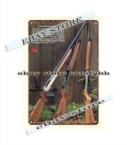 decor bar club shop 1983 Heckler & Koch HK Benelli Trap Shotgun metal tin sign - Picture 1 of 4