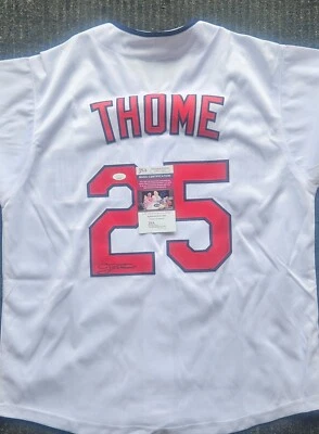 Jim Thome Signed Custom Style White Jersey JSA - Image 1 of 2