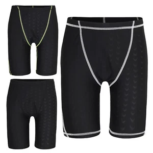 Kids Boys Swim Shorts Quickly Dry Swimwear One Piece Rash Guard Tights Swimsuit - Picture 1 of 27