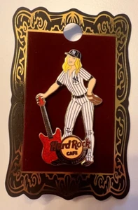 Hard Rock Cafe YANKEE STADIUM Baseball Girl Blonde NYS Pin - Picture 1 of 5