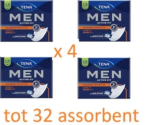 TENA MEN LEVEL 3 LIVELLO ASSORBENTI MASCHILI PERDITE URINARIE UOMO 4 CONFEZIONI - Foto 1 di 5