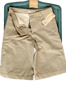 New NWT Girls Size 12 Cherokee School Khaki Tan Uniform Shorts Adjustable Waist - Picture 1 of 2
