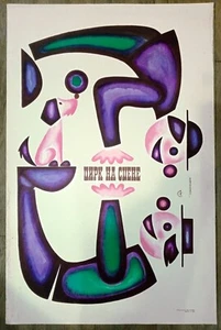 Soviet poster.Soviet circus poster.Original vintage circus poster.Clowns.Circus - Picture 1 of 7