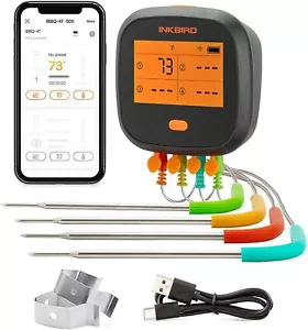 Inkbird Wifi Meat Thermometer Food Wireless Digital Cooking Kitchen Grill Smoker - Picture 1 of 12