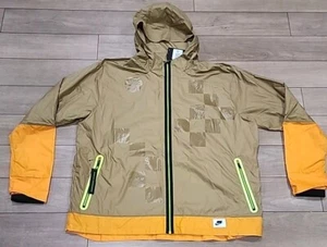 $175 Nike Shield Flash Reflective Running Jacket Tan Windbreaker XXL BV5615-243 - Picture 1 of 11