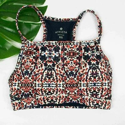 Бюстгальтер Athleta Indigo Shores Chi цвет Coral Quest размер XXS спортивный бюстгальтер - Изображение 1 из 4