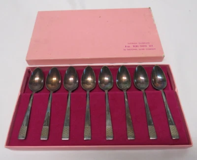 Colheres Demitasse National Silver King Edward CAVALCADE 1946 - Imagem 1 de 4