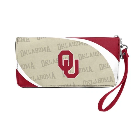 Oklahoma Sooners Curve Style Wallet Organizer [NEW] Bag Purse Money Check Cover