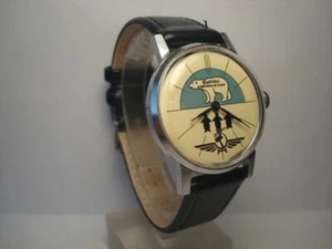 Pobeda BURAN / Snowstorm polar animals  Vintage Soviet mechanical wrist watch - Picture 1 of 6