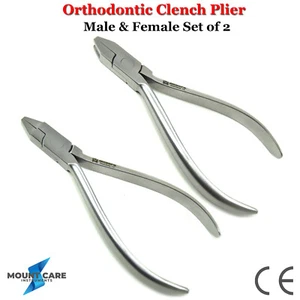 Dental Orthodontics Male & Female Clench Torquing Pliers Dentist Archwire Pliers - Picture 1 of 4