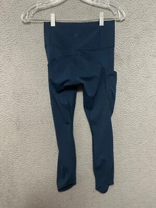 Athleta Womens Leggings Blue Size XXS Capri Pockets Stretch Yoga Adult - Picture 1 of 5