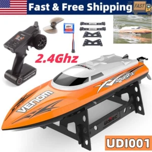 UDI RC Boat 2.4G High Speed Remote Control Electric Boat Orange Power Venom Gift - Picture 1 of 13