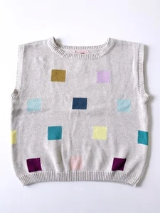 Tea Collection Unisex Cream Color Sweater Vest Size S(4-5y) - Picture 1 of 3
