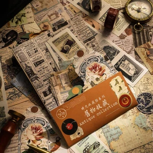 1 Set Vintage Paper Stickers Scrapbooking Junk Journal Planner Card Making Craft - Picture 1 of 16