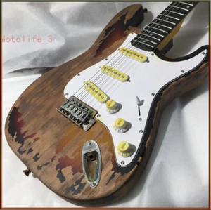 Relic Rory Gallagher ST Electric Guitar Alder Body White Pickguard SSS Pickups - Picture 1 of 8