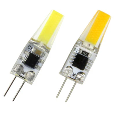 10pcs G4 GU4.0 T3 LED bulb COB 1505 Warm/White Cabinet light 110V Silicone Lamp - Image 1 of 4