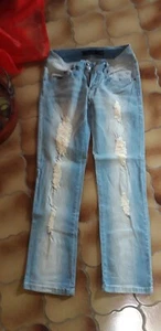 Hose Jeans Stoffhose blau Multiblue 36 Risse auf der Vorderseite der Beine - Bild 1 von 2