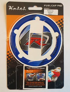 KEITI GAS CAP PROTECTOR  - SUZUKI - BLUE/WHITE - 5 BOLT HOLES  - Bild 1 von 1