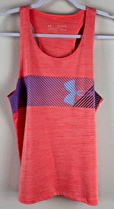 UNDER ARMOUR Headgear Heather Orange Racerback Tank Top / Size Youth XL - Picture 1 of 9