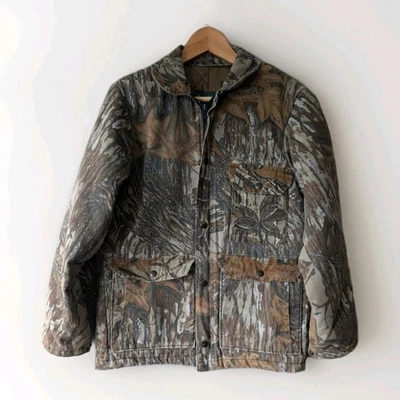 VTG Gander Mountain Realtree Insulated Camo Hunting Jacket Men 36-38 Regular USA - Image 1 of 4
