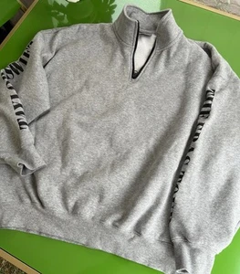 Taylor Swift Eras Tour Gray Quarter Zip Pullover Size XL Official Sweatshirt - Picture 1 of 5