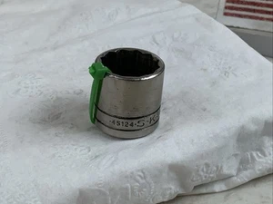 S-K SK 3/8 Drive 12pt SAE Socket, Size 3/4”, Model 45124, USA Made - Green Tag - Picture 1 of 5