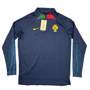 Nike Portugal Dri-Fit Strike 1/4 Zip Drill Top Soccer Jersey, Size Lg DH6456-451 - Picture 1 of 3