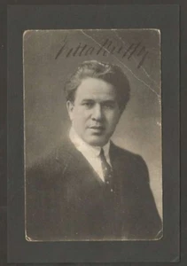 Real Photo On Cardboard Titta Ruffo Italian Opera Baritone w Original Signed !!! - Picture 1 of 1