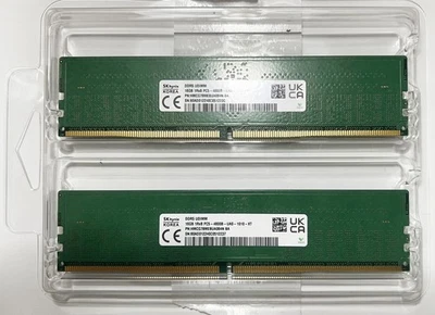 SK Hynix DDR5 UDIMM 32GB (2x16GB) 1Rx8 PC5-4800B Desktop Memory Module - Image 1 of 3