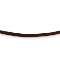 Real 14K Yellow Gold 2mm Black Leather Cord Necklace; 16 inch; Lobster Clasp - Picture 1 of 10