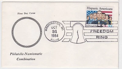 TurtlesTradingPost- Hispanic Americans 1984 #2103 FDC G Alexander Cachet - Image 1 of 2