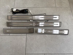 Kit umbral umbral puerta iluminado LED gris Honda Accord MK8 vagón Acura TSX 08 - Imagen 1 de 14